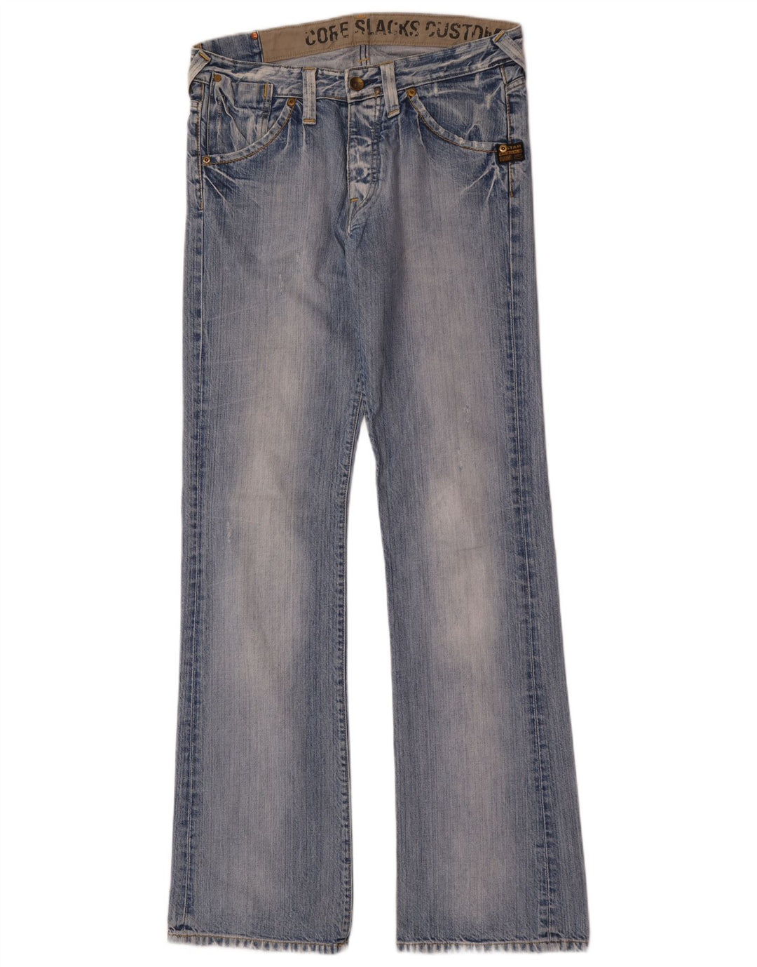 Męskie jeansy Bootcut G-Star w trudnej sytuacji W32 L36 Niebieska bawełna