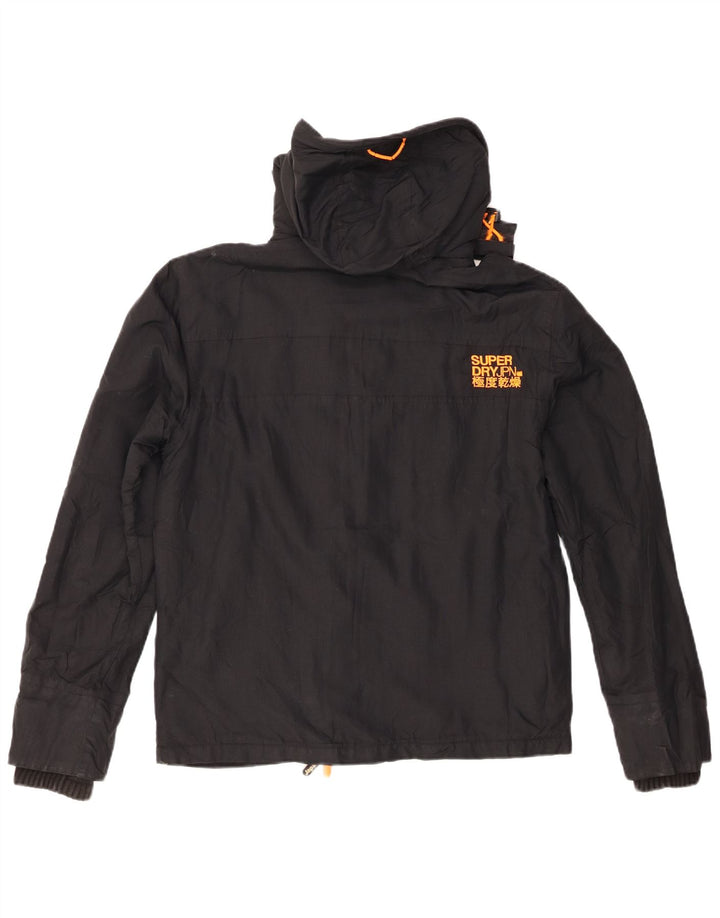Damska kurtka wiatrówka Superdry Graphic UK 14, średnia czarna