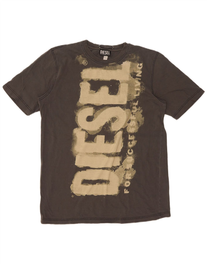 Męski T-shirt Diesel z grafiką Top XS Khaki