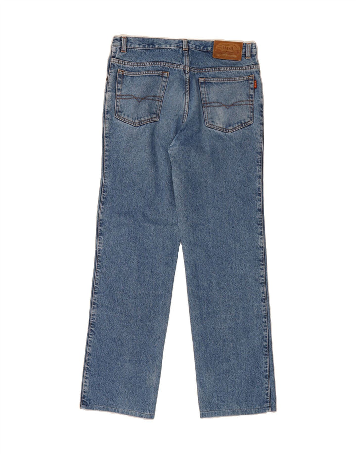 MASH Mens Straight Jeans W32 L30 Blue Cotton Vintage Mash and Second-Hand Mash from Messina Hembry 