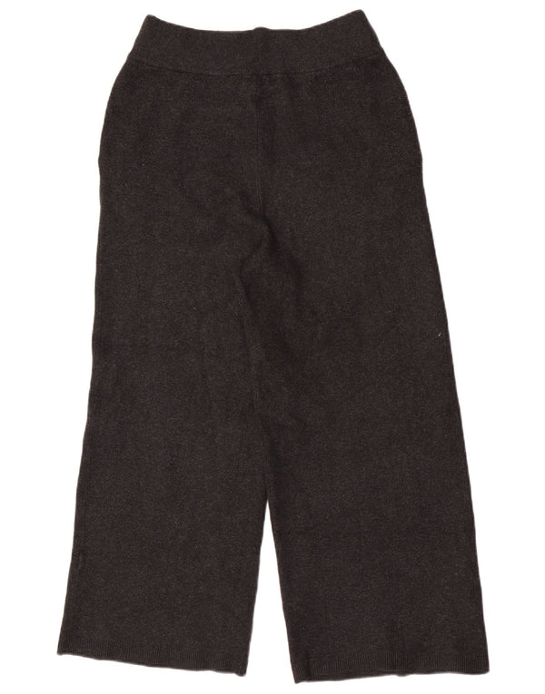 Damskie spodnie dresowe Massimo Dutti z szerokimi nogawkami UK 4 XS, czarne
