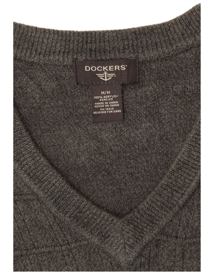 Męski podkoszulek bez rękawów Dockers w kolorze średnioszarym, akrylowym