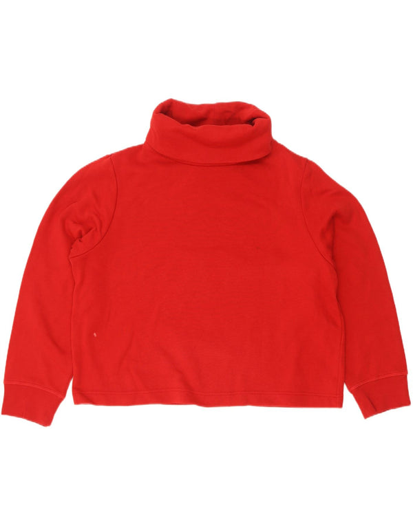 Damska bluza oversize Zara z okrągłym dekoltem, UK 18 XL, czerwona
