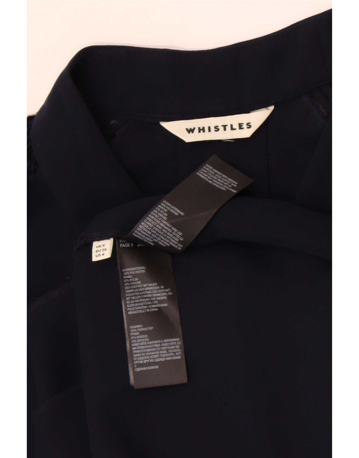 Damska sukienka typu shift Whistles UK 8, mały, granatowy, z poliestru w cętki