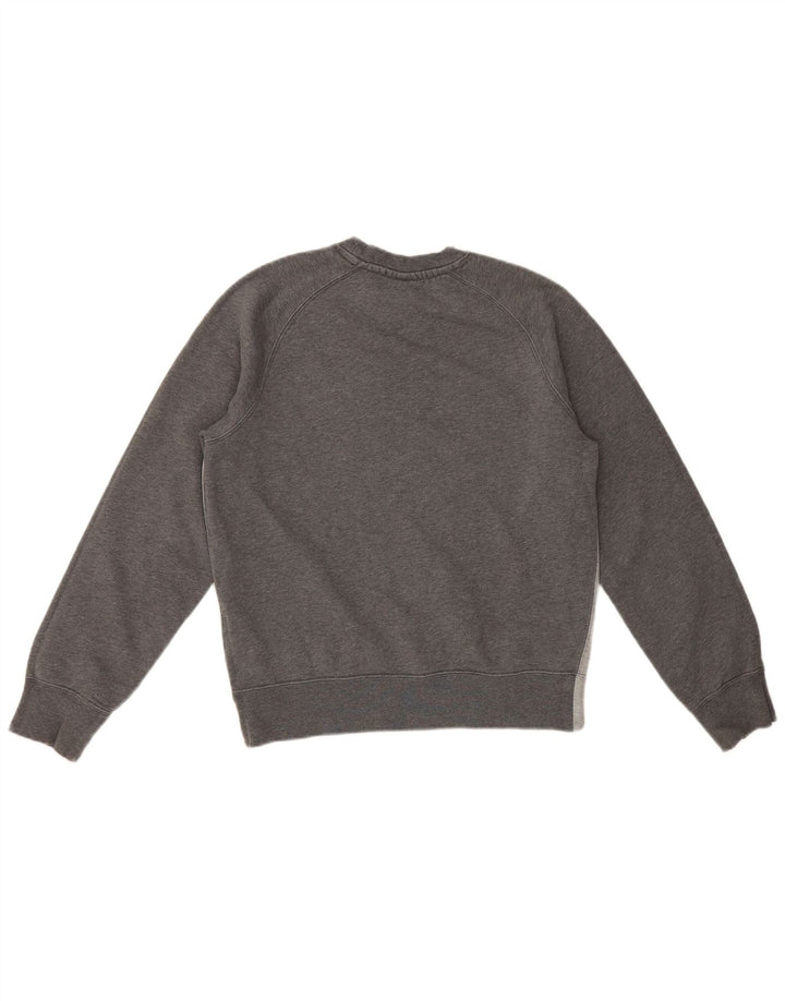 Męska bluza dresowa Nike, mała, szara, z blokami kolorów, bawełniana