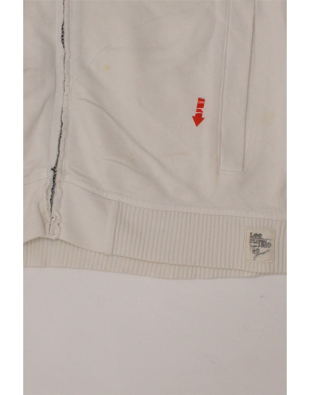 LEE Boys Graphic Tracksuit Top Jacket 13-14 Years White Cotton Vintage Lee and Second-Hand Lee from Messina Hembry 
