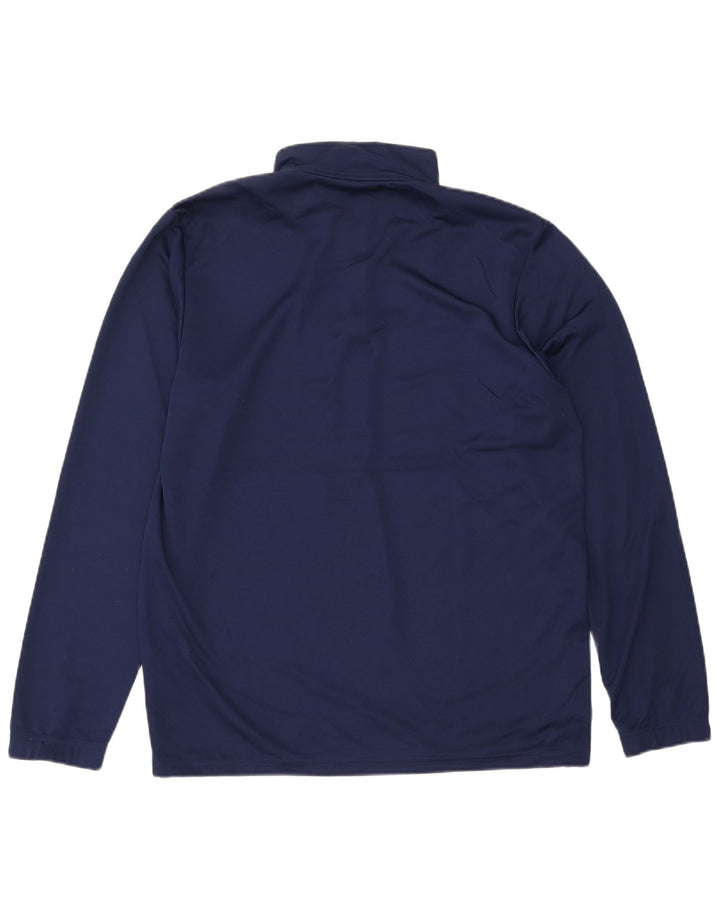 Dres męski Adidas Aeroready z zamkiem błyskawicznym na szyi, duży, granatowy