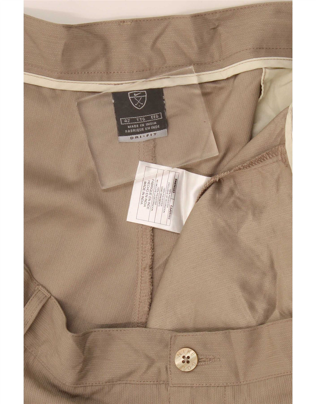 Męskie spodenki chino Nike Dri Fit Pegged W42 2XL beżowy poliester