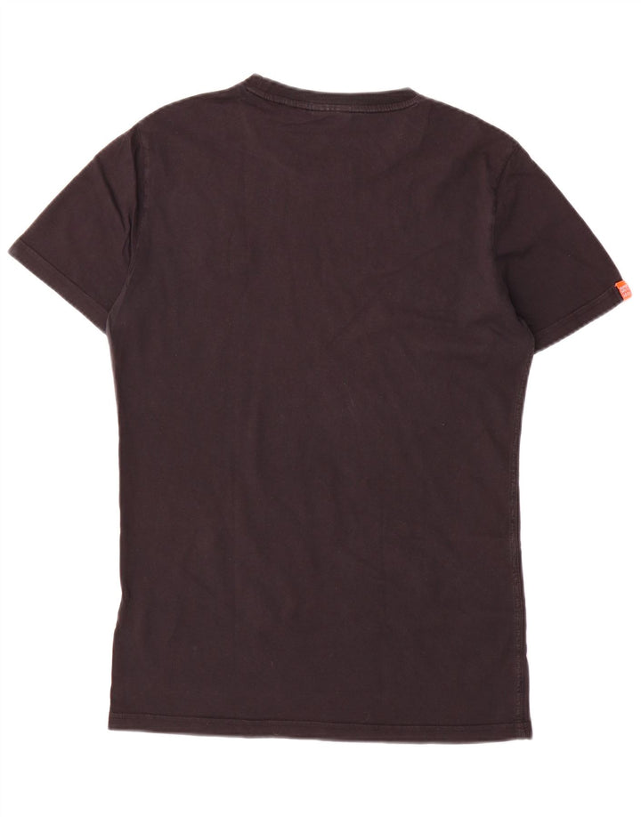 T-shirt męski Superdry, mały, czarny, bawełniany