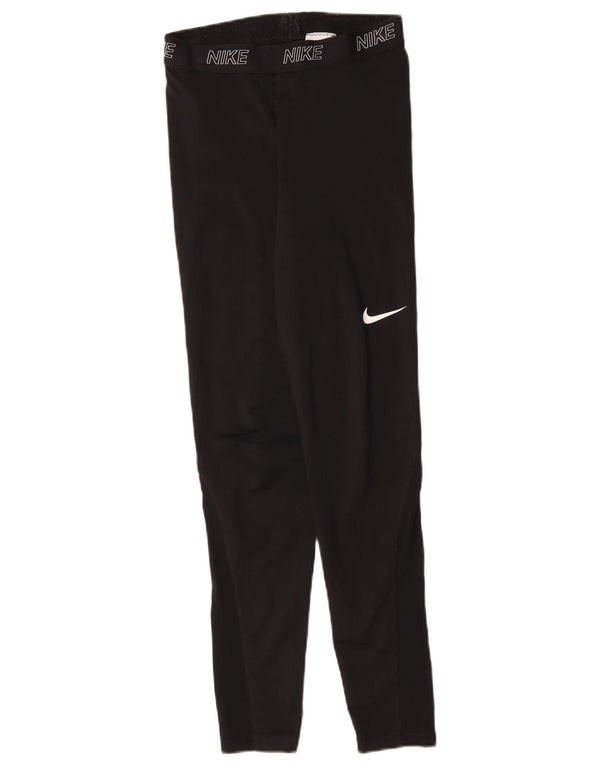 Damskie legginsy Nike Graphic UK 12, średni czarny poliester