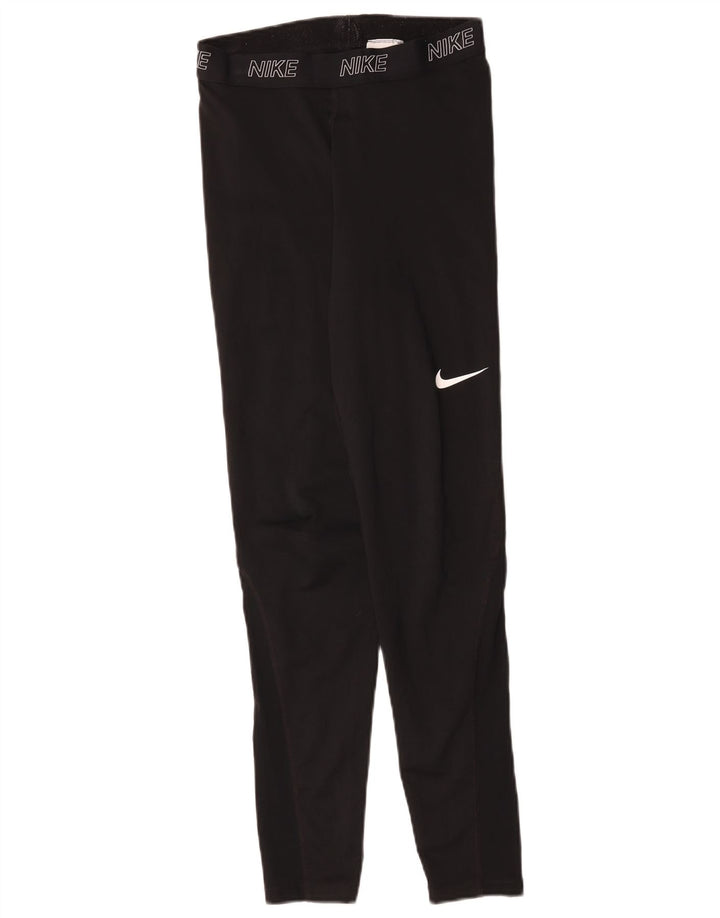 Damskie legginsy Nike Graphic UK 12, średni czarny poliester