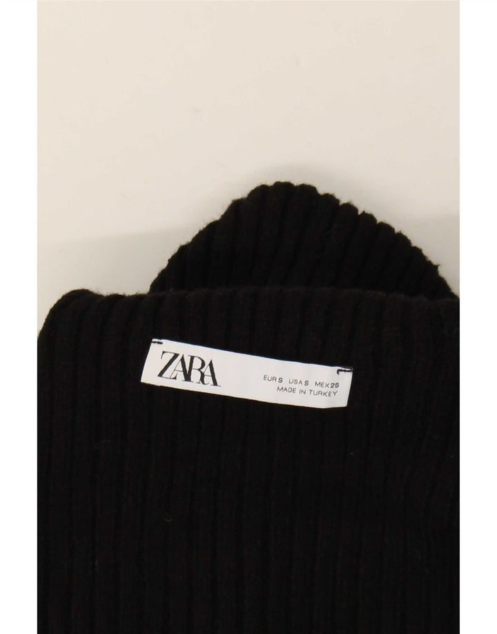 Damski sweter oversize Zara z okrągłym dekoltem UK 10 Small Black