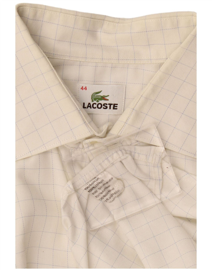 Koszula męska Lacoste, rozmiar 44, bawełniana, w białą kratkę