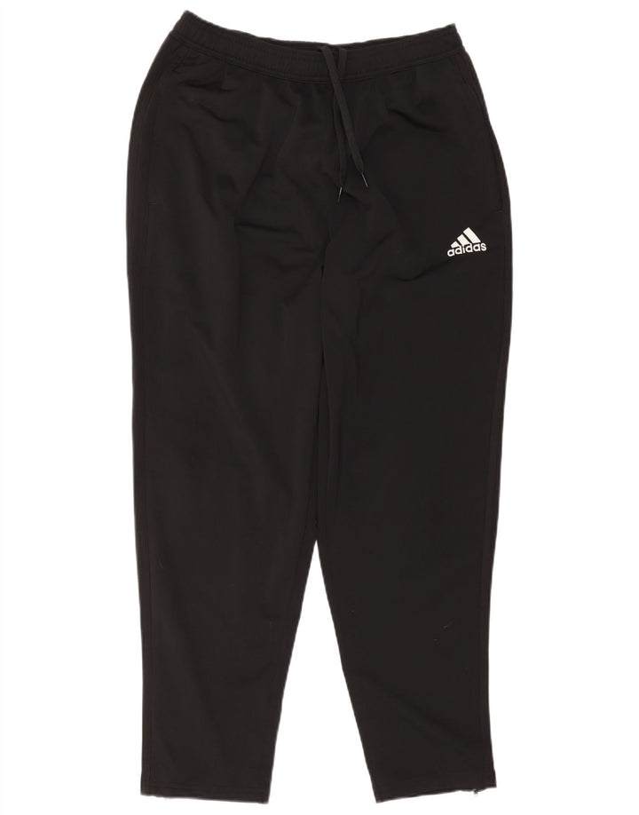 Męskie spodnie dresowe Adidas, duże, czarne, poliestrowe