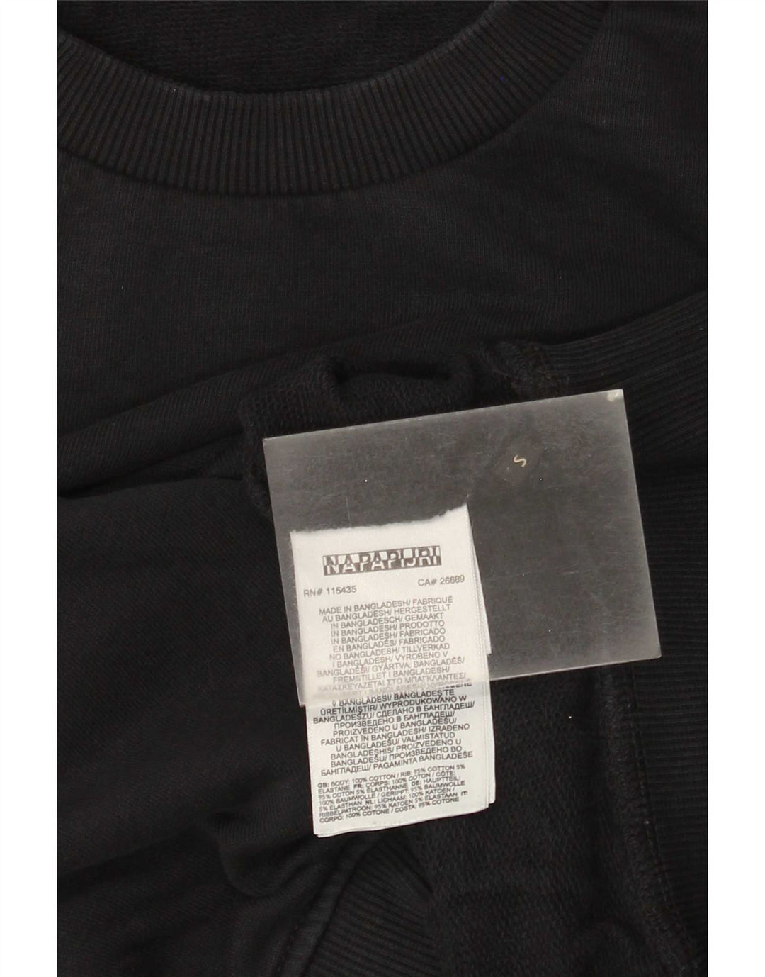 Bluza męska Napapijri, mała, czarna, bawełniana