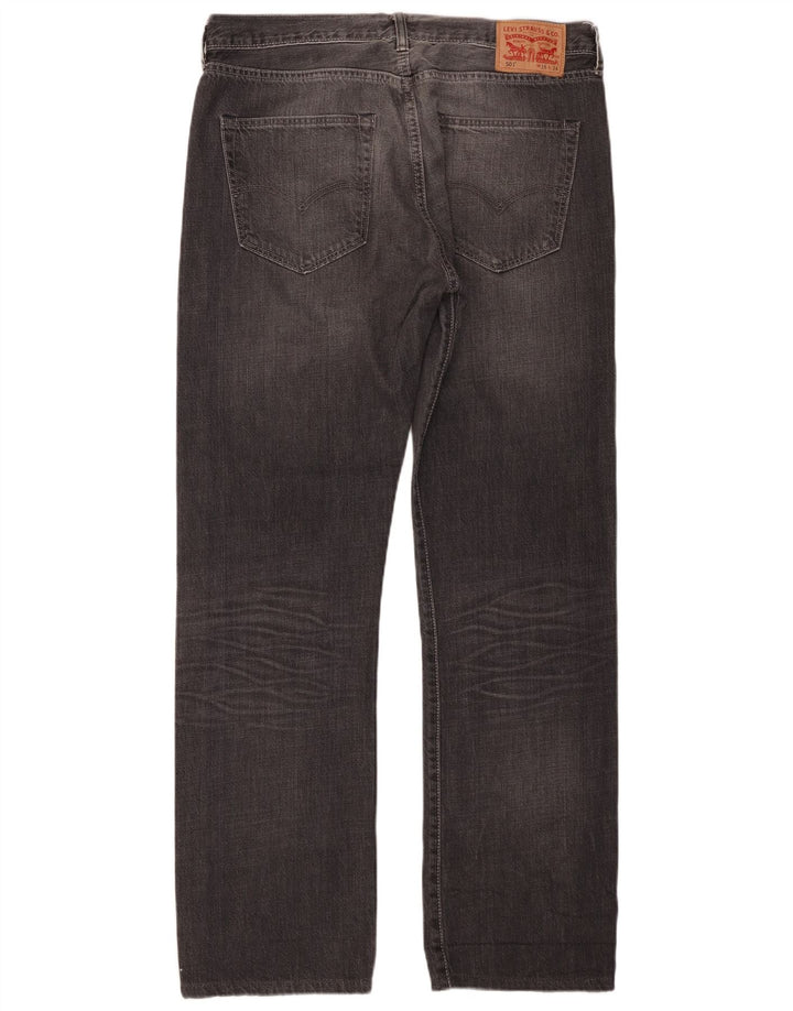 Męskie dżinsy Levi's 501 Straight W36 L34 Szara bawełna