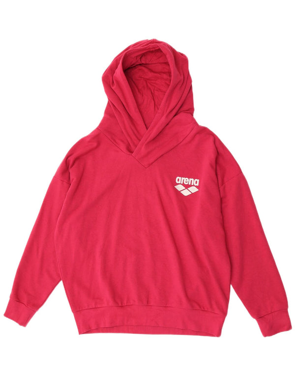 Damski sweter oversize z kapturem Arena UK 16, duży, różowy, bawełniany