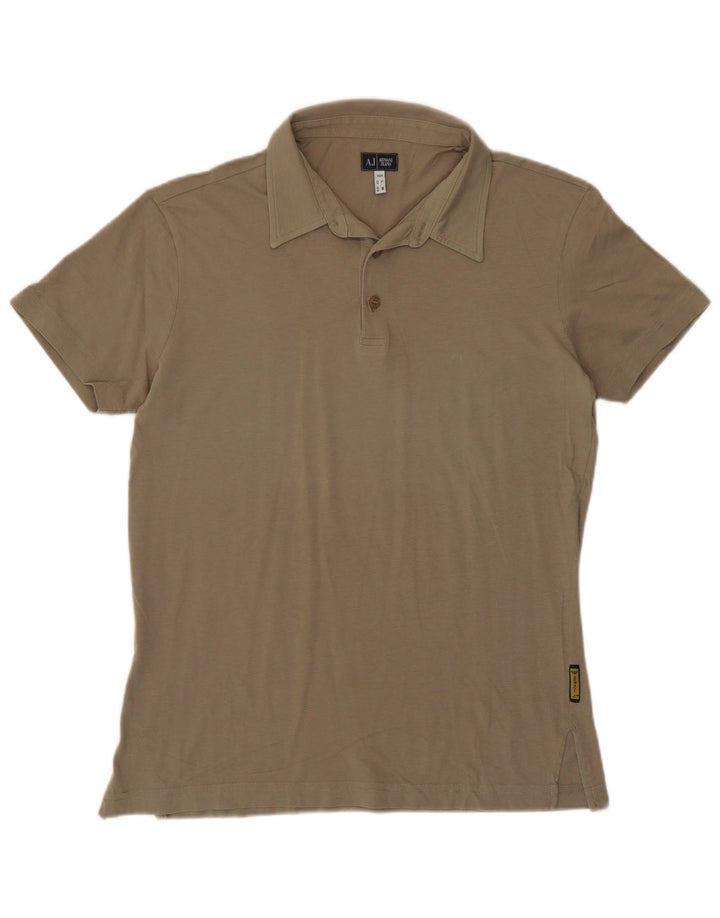 Męska koszulka polo Armani, średni brąz