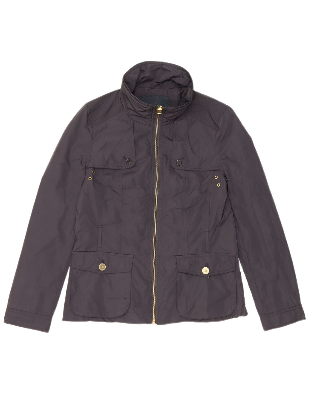 Damska kurtka Utility Jacket Zara UK 14, duża, granatowa, z poliestru