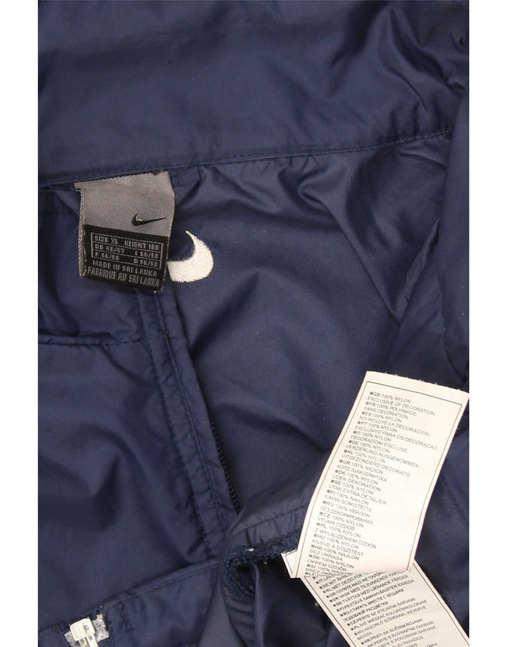 Męska bluza dresowa z kapturem Nike XL, granatowa, nylonowa