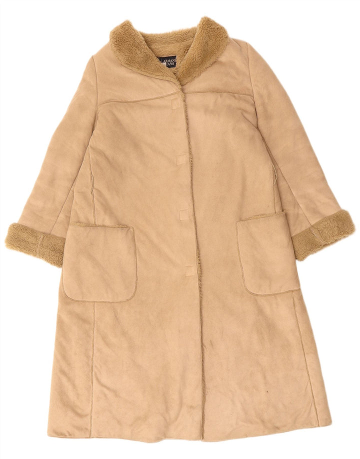 Płaszcz damski ARMANI Sherpa UK 16, duży, beżowy