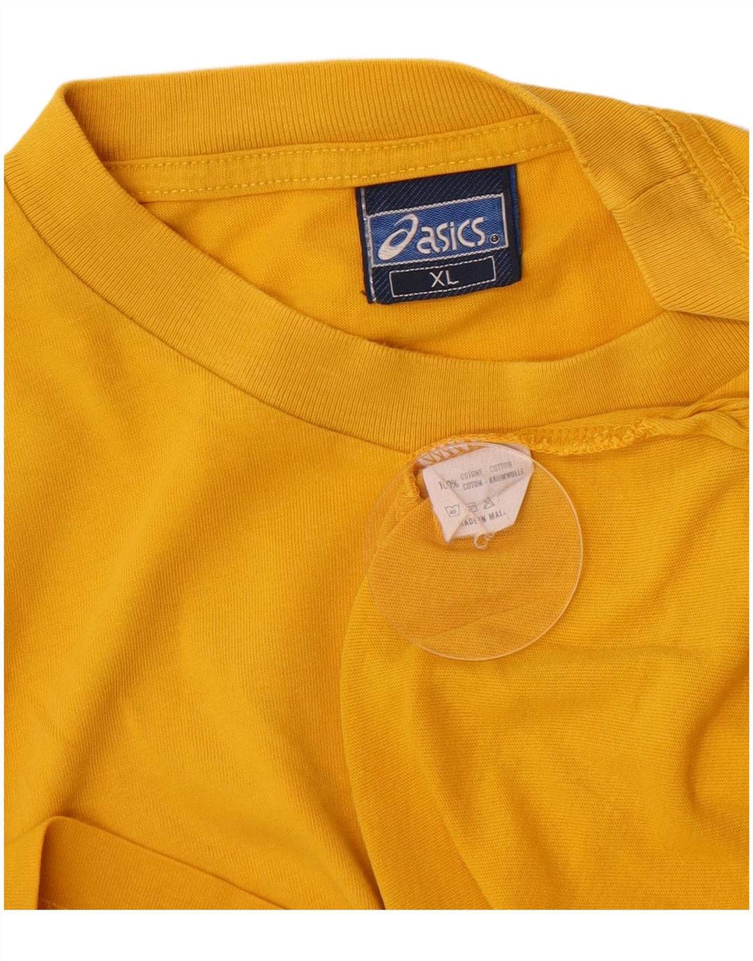 Męska koszulka Asics Top XL, żółta bawełna