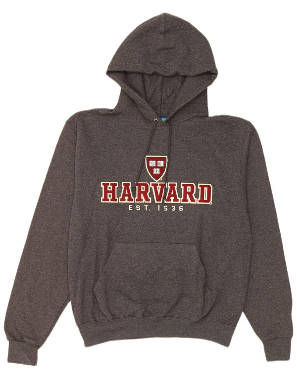 Męski sweter z kapturem Champion Harvard Graphic, mały, szary, nakrapiany, bawełniany