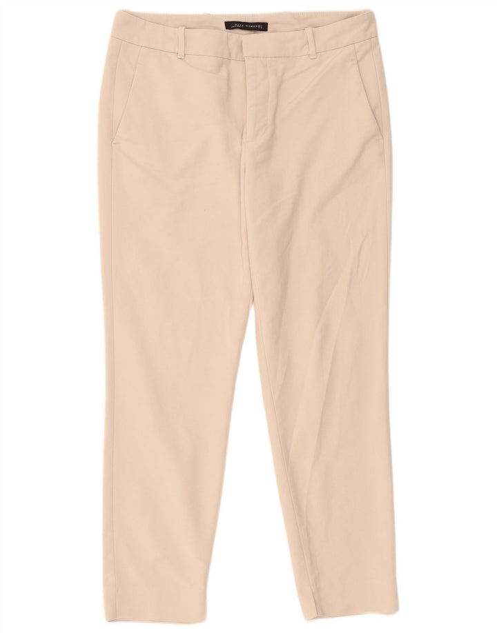 Spodnie damskie Zara Slim Chino, duże W32 L28, beżowe