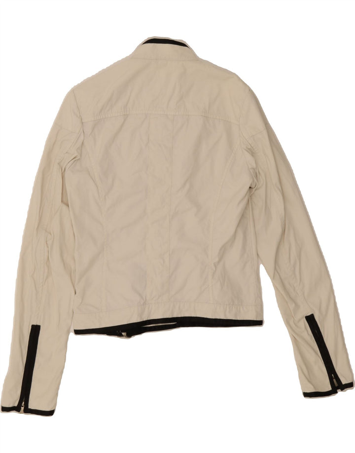BROOKSFIELD Womens Utility Jacket IT 42 Medium White Polyamide Vintage Brooksfield and Second-Hand Brooksfield from Messina Hembry 