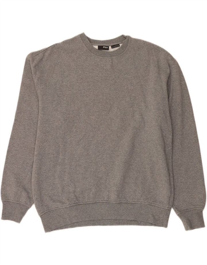 FILA Mens Sweatshirt Jumper XL Grey Cotton Vintage Fila and Second-Hand Fila from Messina Hembry 