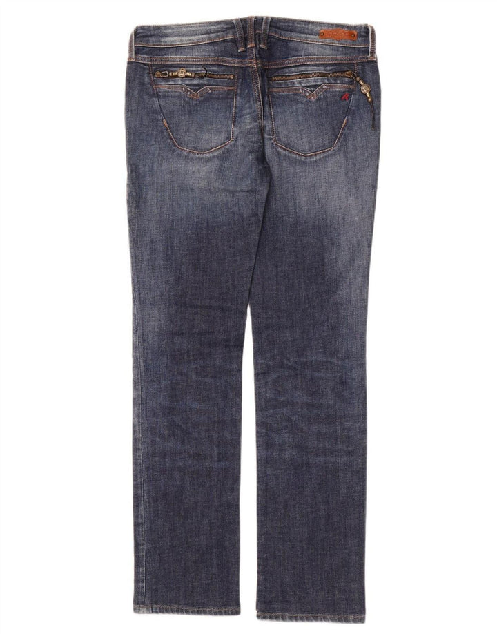 REPLAY Womens Straight Jeans W30 L30 Blue Cotton