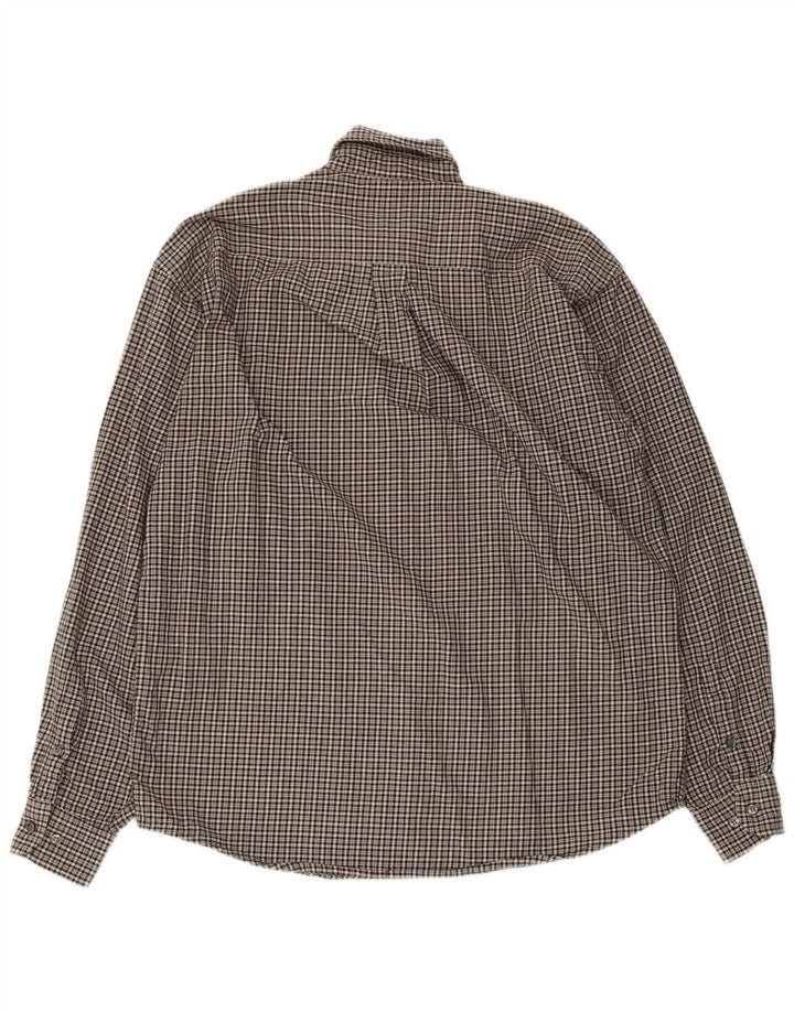 Koszula flanelowa męska Sergio Tacchini, bawełniana w szarą kratę