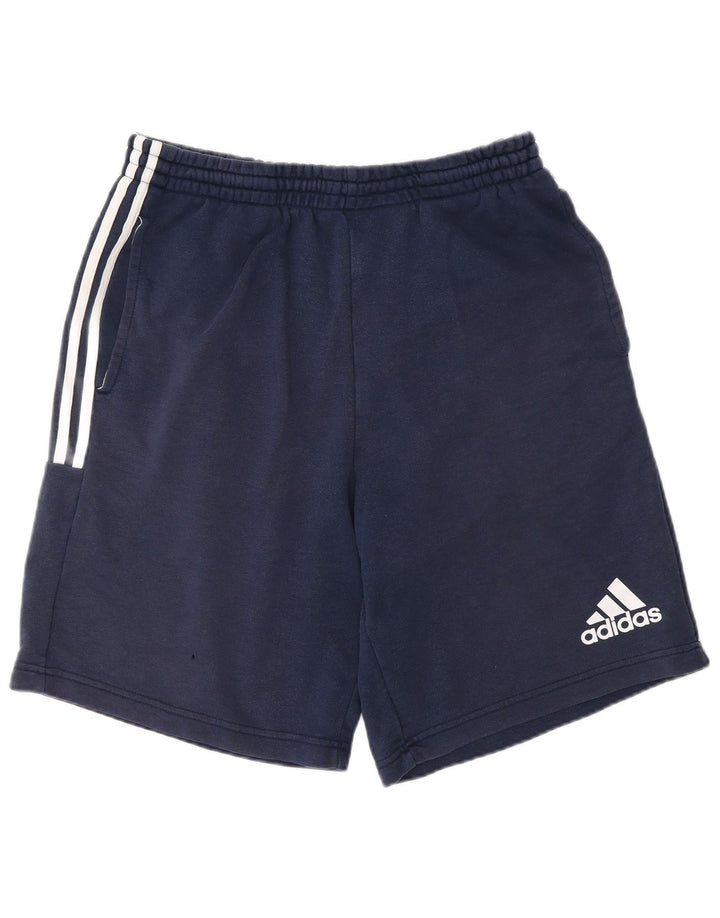 Męskie spodenki sportowe Adidas, duże, granatowe, bawełniane
