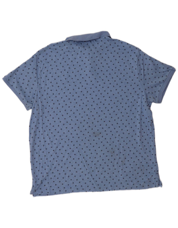 POLO RALPH LAUREN Męska koszulka polo slim fit, 2XL, niebieska w cętki