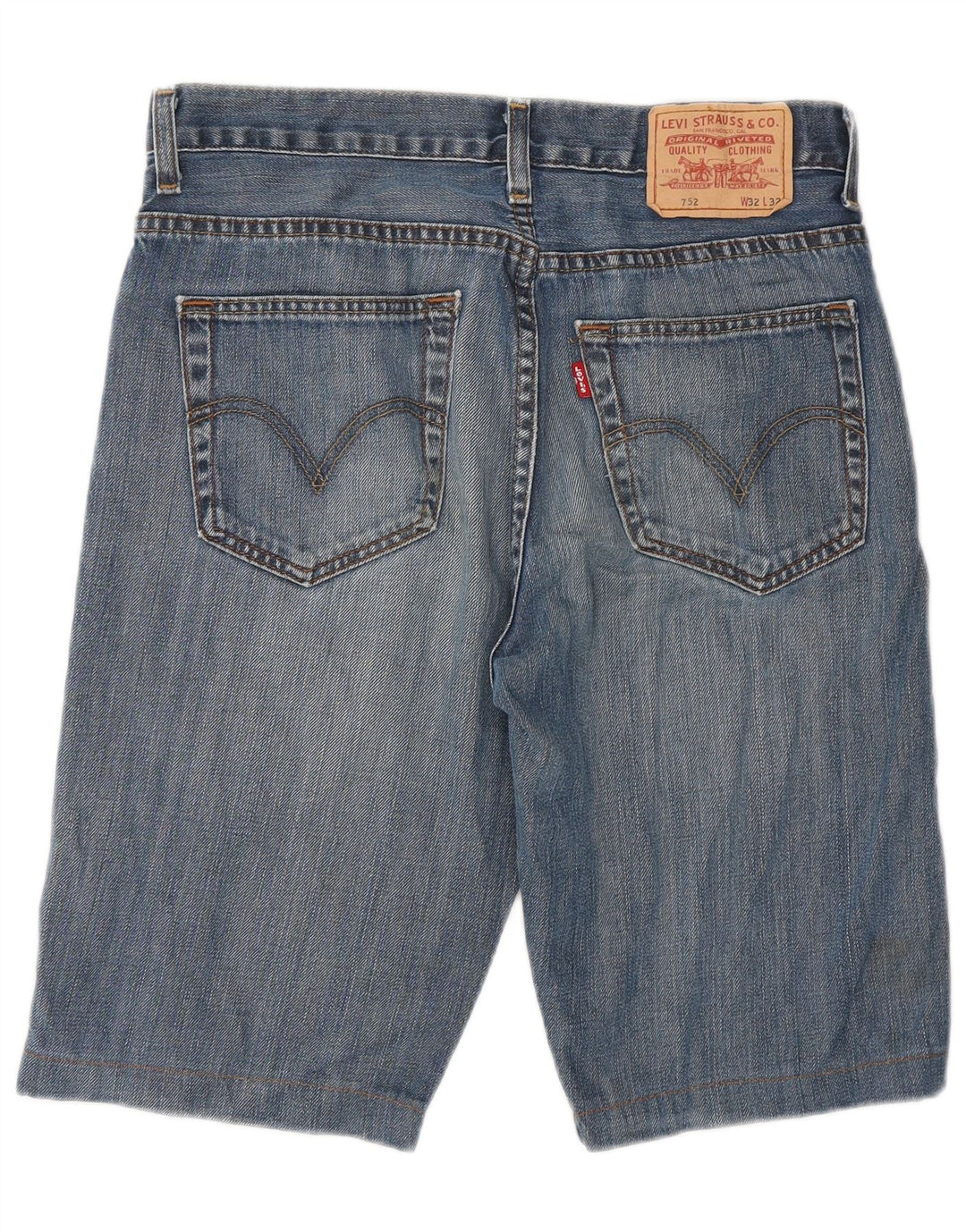 Męskie spodenki jeansowe Levi's 752 W32 Średnioniebieskie bawełniane