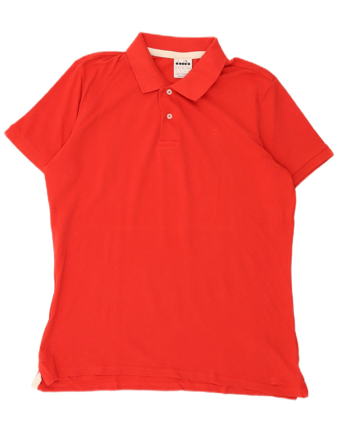 Męska koszulka polo Diadora, duża, czerwona, bawełniana