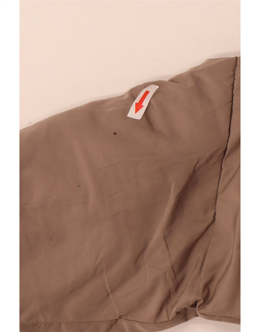 Damska, oversize'owa, wyściełana kurtka z kapturem, zara, UK 20 2XL, beżowy poliester