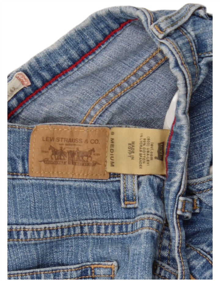 Damskie dżinsy Levi's 550 Straight US 8 Medium W30 L31 Niebieska bawełna