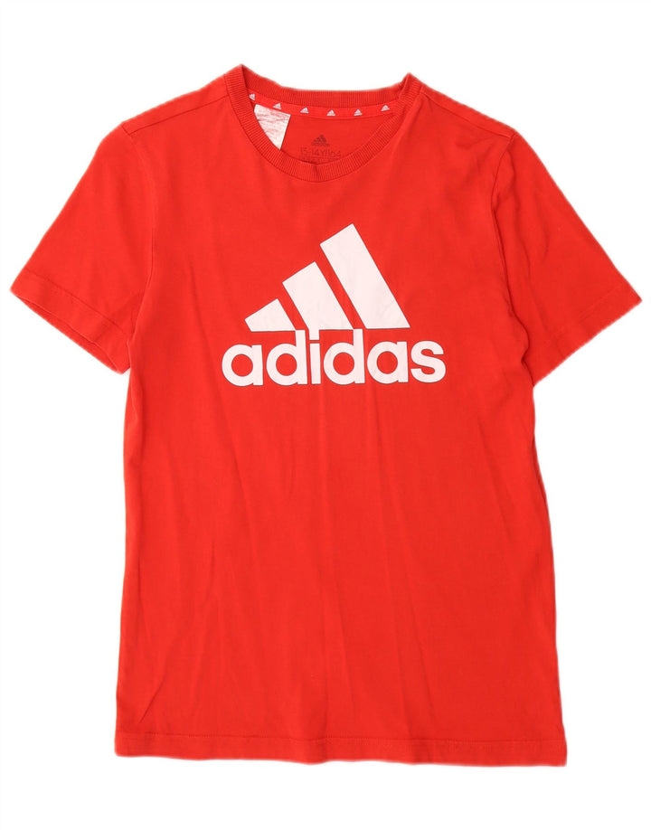Chłopięca koszulka z grafiką Adidas 13-14 lat czerwona