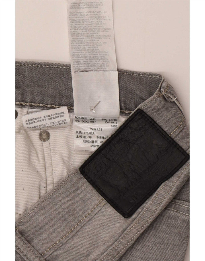 Męskie jeansy Levi's 511 Slim W32 L32 Szara bawełna