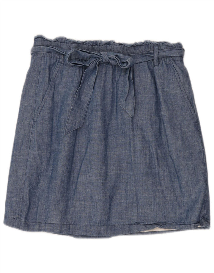 J. Crew Damska spódnica w kształcie litery A, mała W30, niebieska bawełna