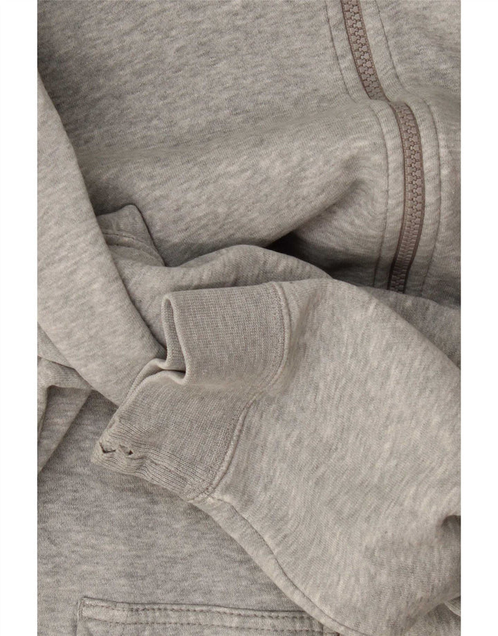 Męski sweter z kapturem i zamkiem błyskawicznym Nike, średnioszary, bawełniany