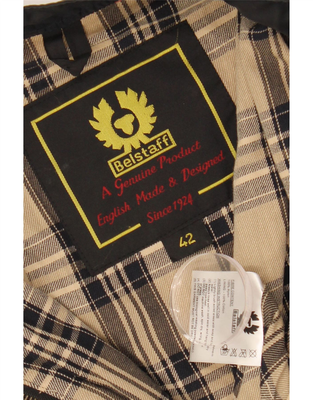 Damska kurtka racer Belstaff IT 42 Średni granatowy nylon