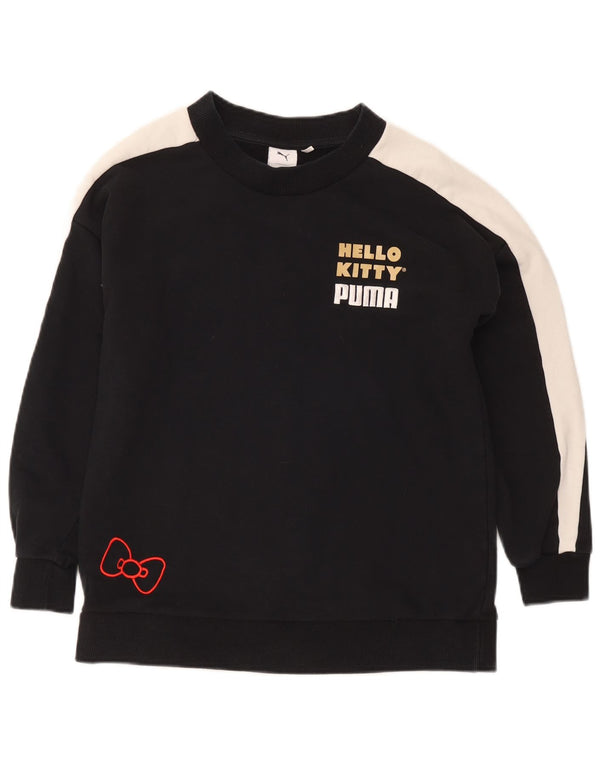 Bluza dziewczęca Puma Hello Kitty z grafiką, 13-14 lat XS, czarna