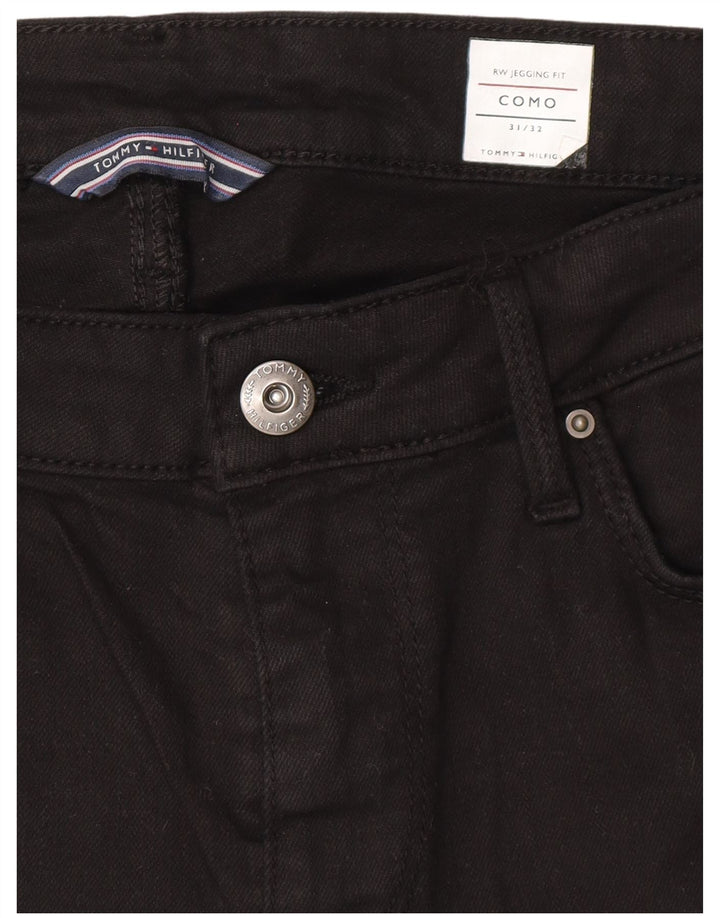 Damskie jeansy Jeggings Tommy Hilfiger Como W31 L32 Czarne bawełniane
