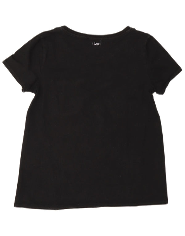 T-shirt damski Liu Jo Top UK 12, średni granatowy, blok kolorów