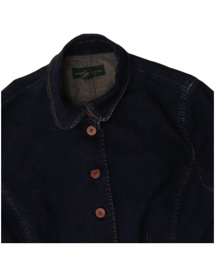 Damska kurtka dżinsowa Ralph Lauren US 14 XL, granatowa, bawełniana