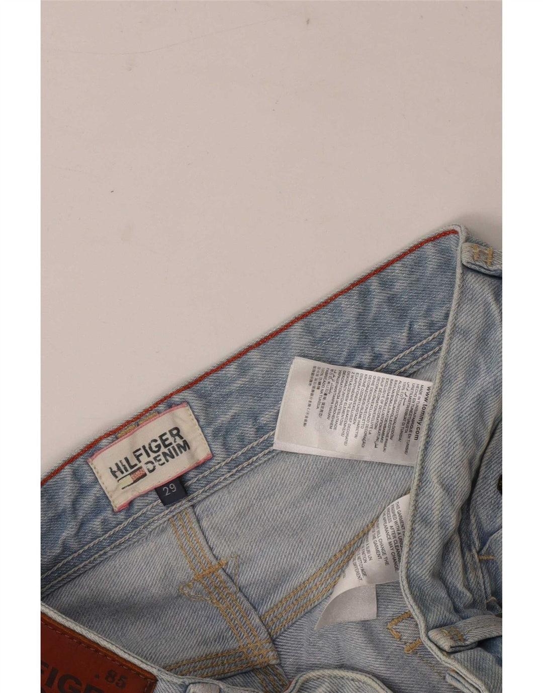 Męskie spodenki dżinsowe Tommy Hilfiger W29 Średnioniebieskie, bawełniane