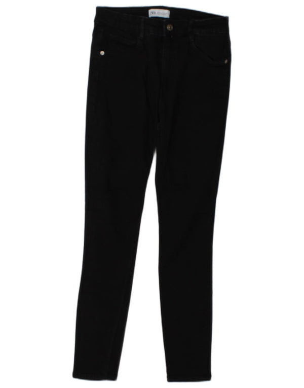 Damskie jeansy skinny Zara EU 38 Small W28 L26 Czarna bawełna