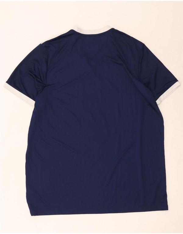 Adidas Męska koszulka Climalite Top 2XL Granatowy poliester z blokami kolorów